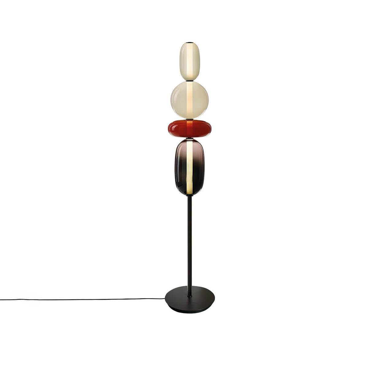 Velarelle vloerlamp met glazen bol