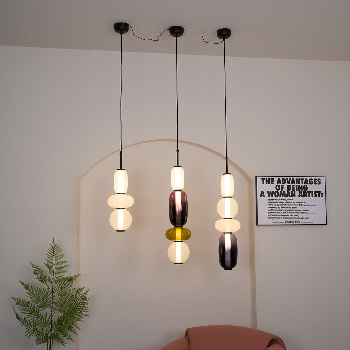Eiriniella Candied glas hanglamp