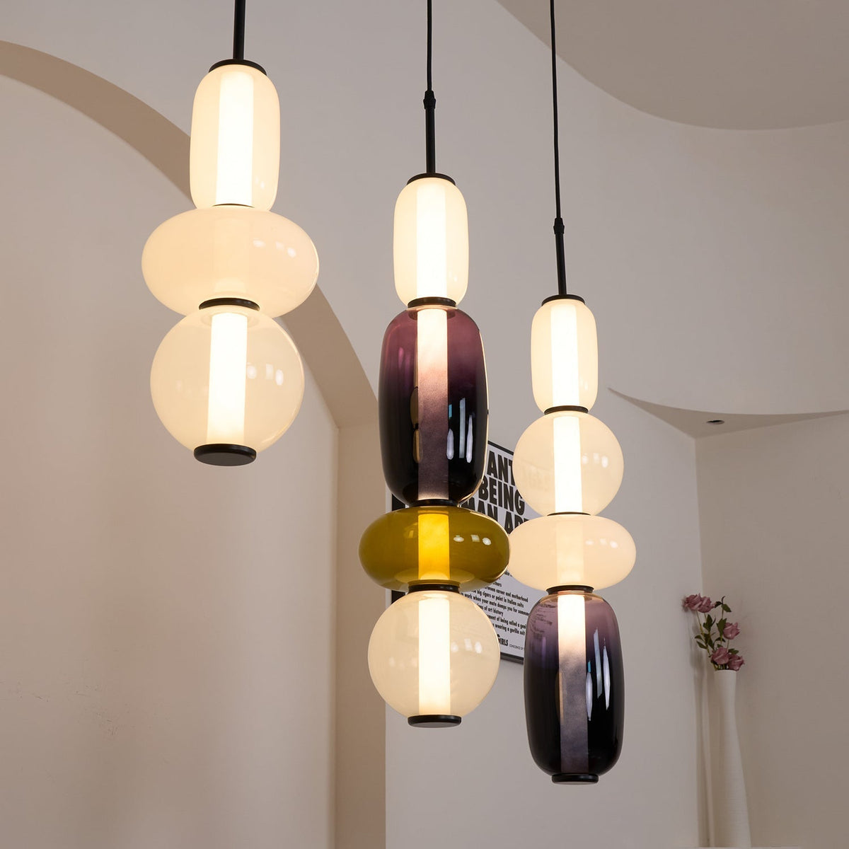 Eiriniella Candied glas hanglamp
