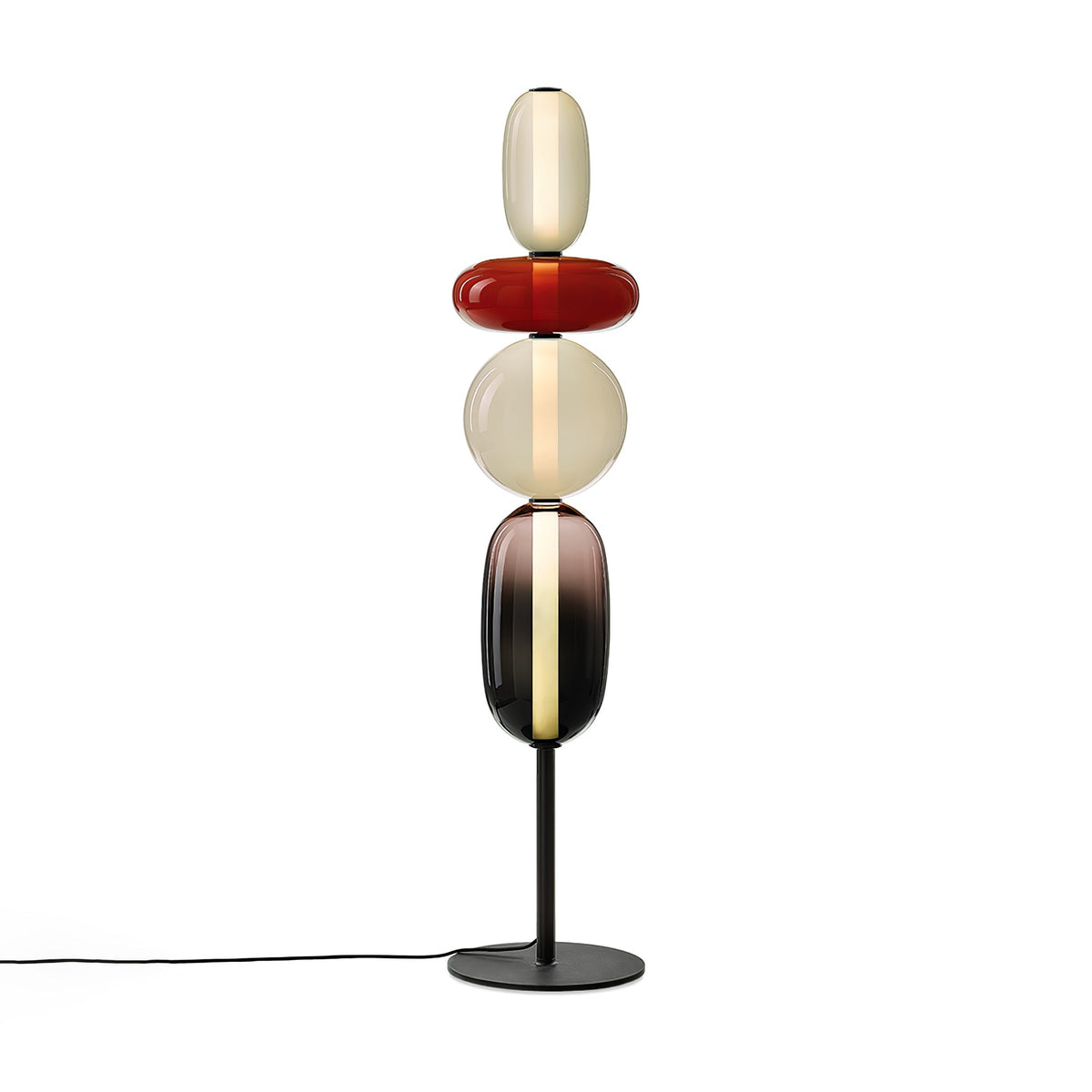 Velarelle vloerlamp met glazen bol