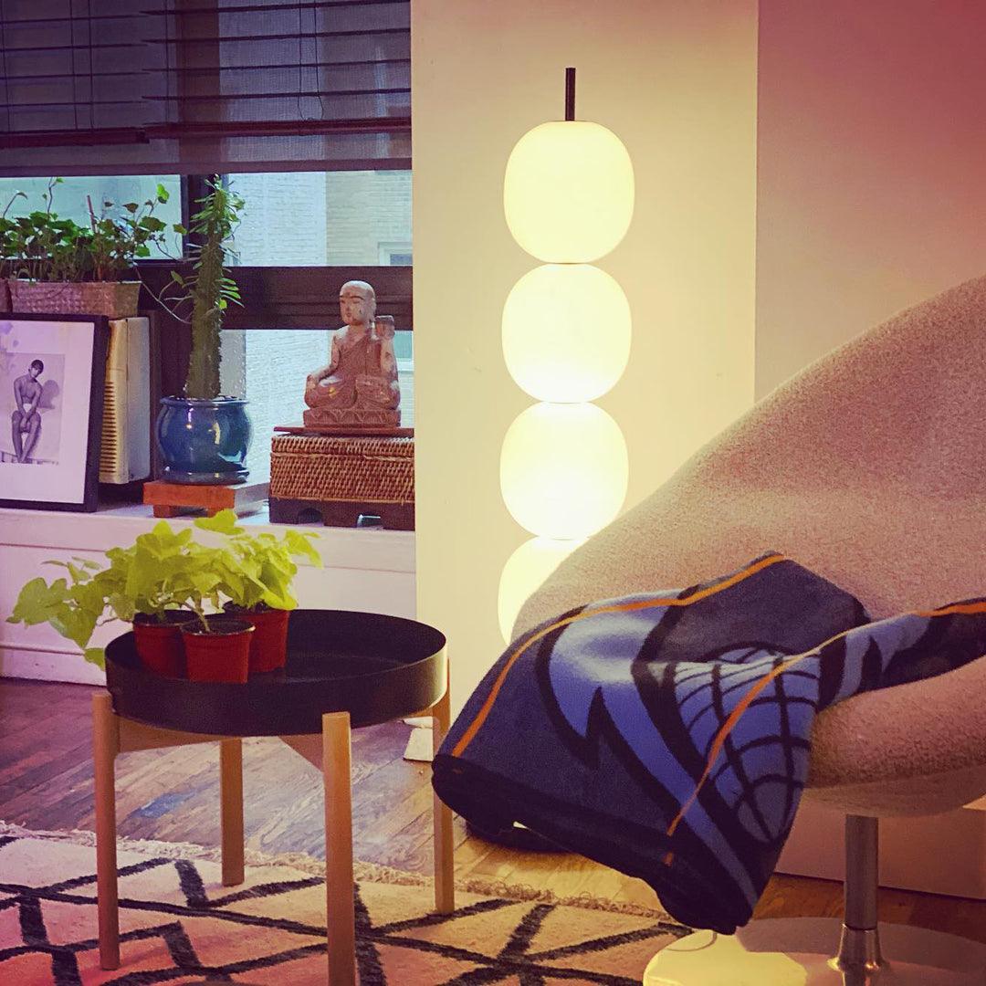Ceni Minimalistische vloerlamp van marmer