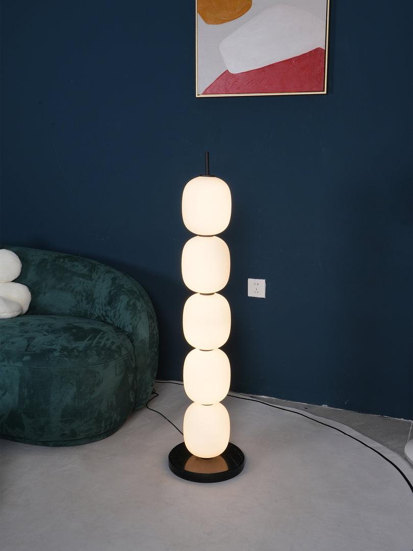 Ceni Minimalistische vloerlamp van marmer