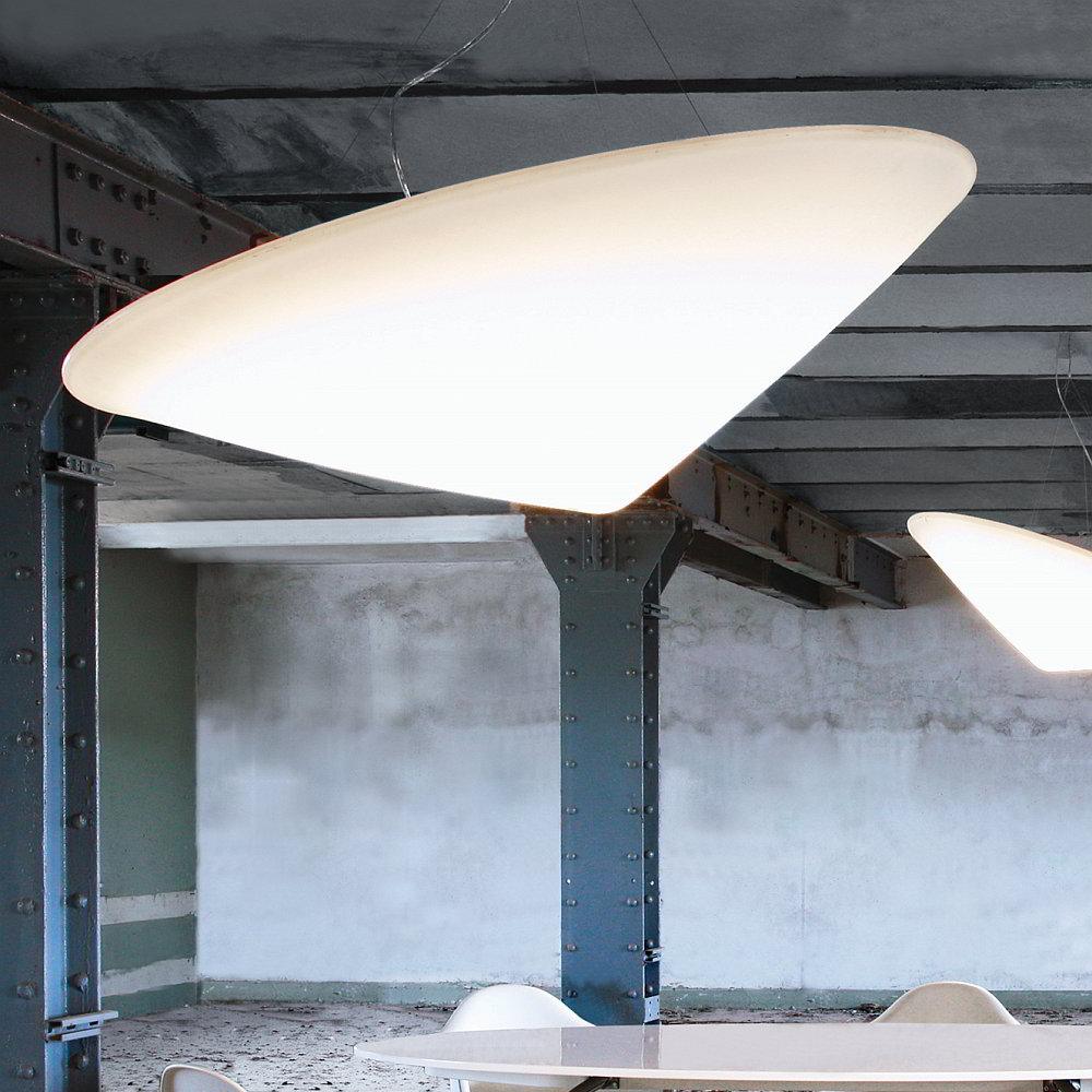 Othian hanglamp polyethyleen gekantelde hoed minimalistisch