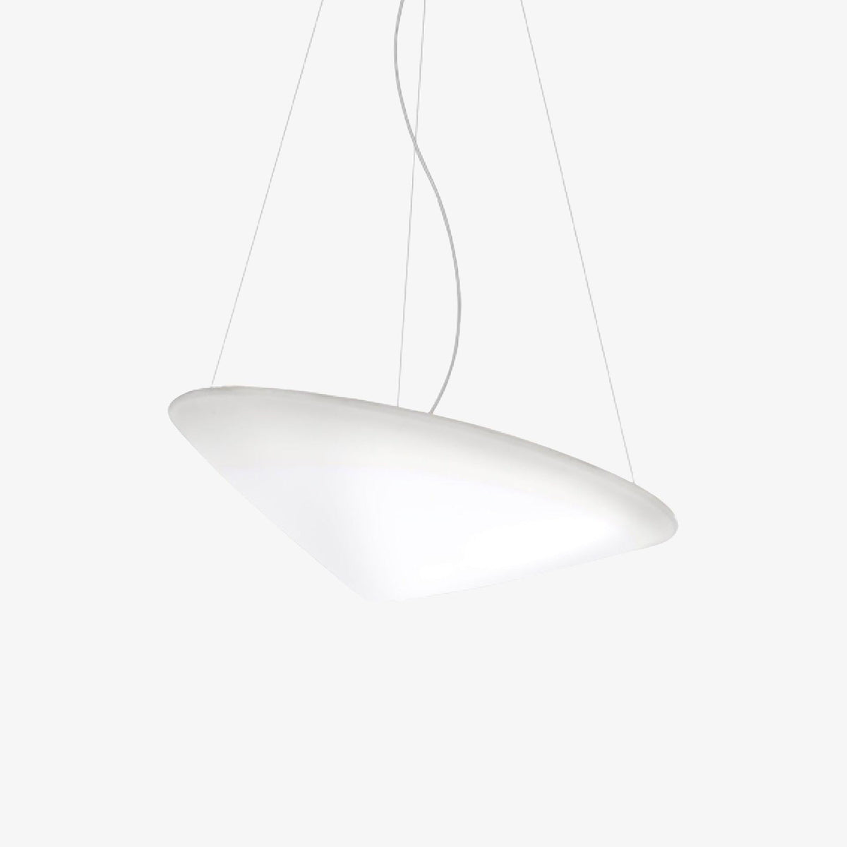 Othian hanglamp polyethyleen gekantelde hoed minimalistisch