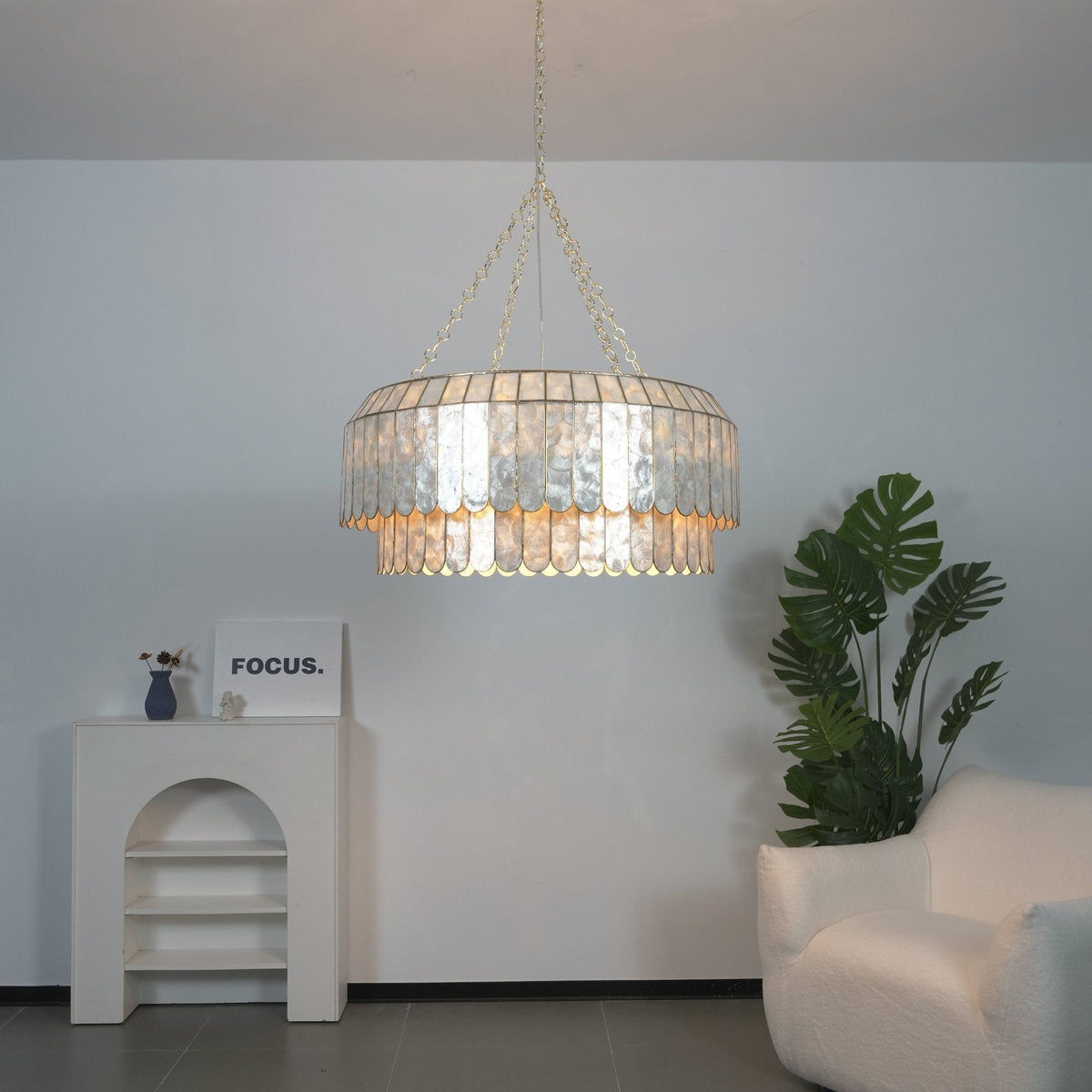 Holz Goudschelp Metaal Aurelia Kroonluchter