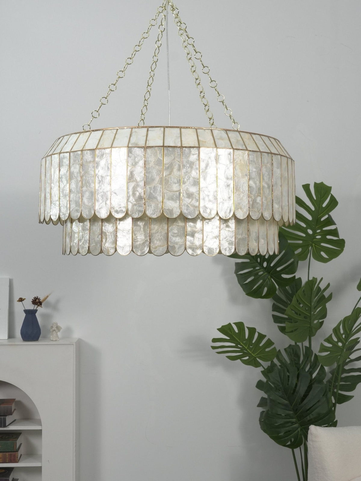 Holz Goudschelp Metaal Aurelia Kroonluchter