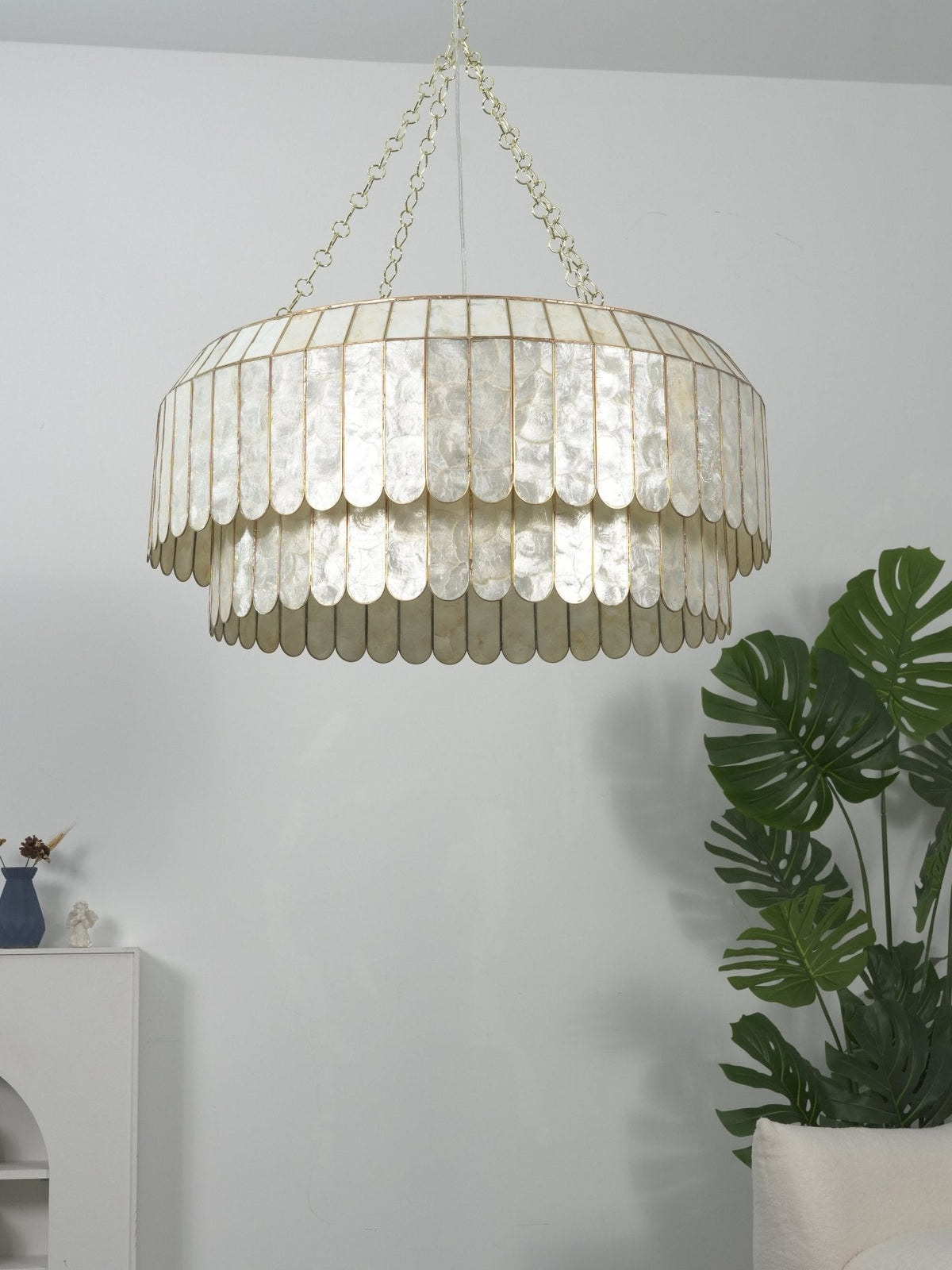 Holz Goudschelp Metaal Aurelia Kroonluchter