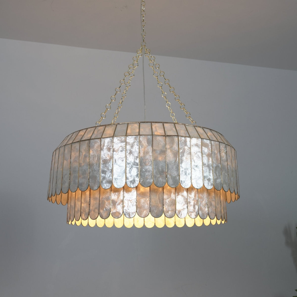 Holz Goudschelp Metaal Aurelia Kroonluchter
