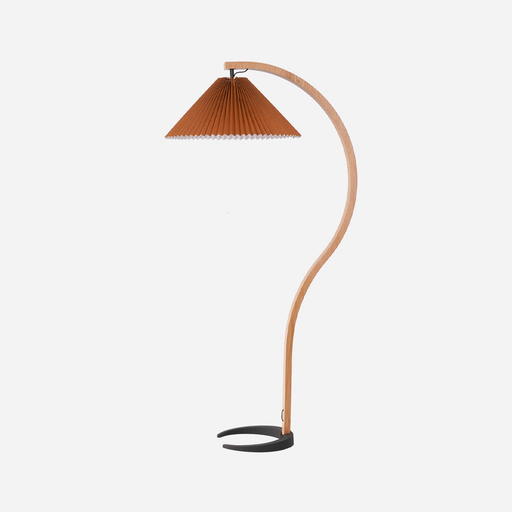 Viaro houten vloerlamp