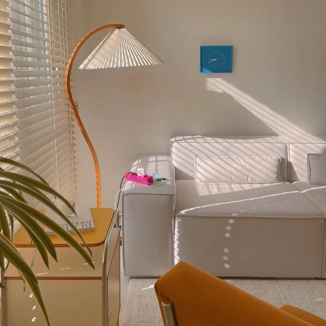 Viaro houten vloerlamp