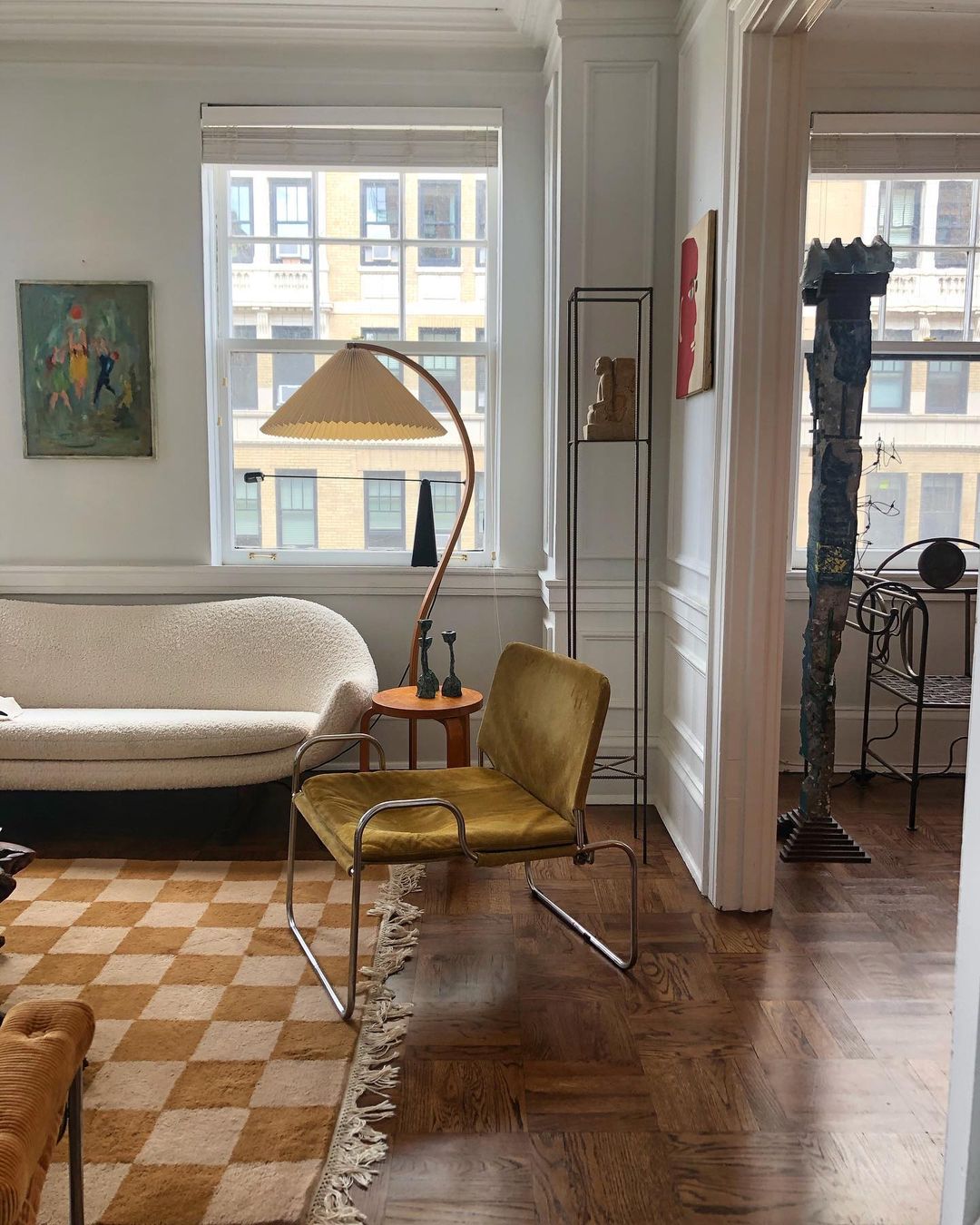 Viaro houten vloerlamp