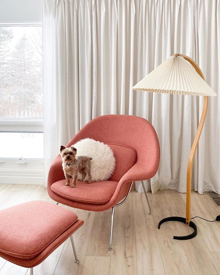 Viaro houten vloerlamp