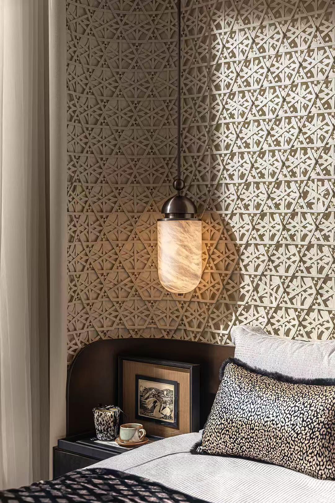 Capsule hanglamp albast