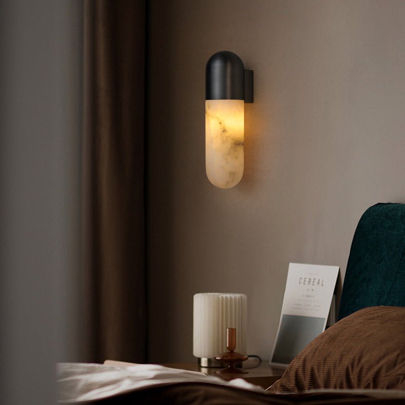 Lucan Capsule albasten wandlamp