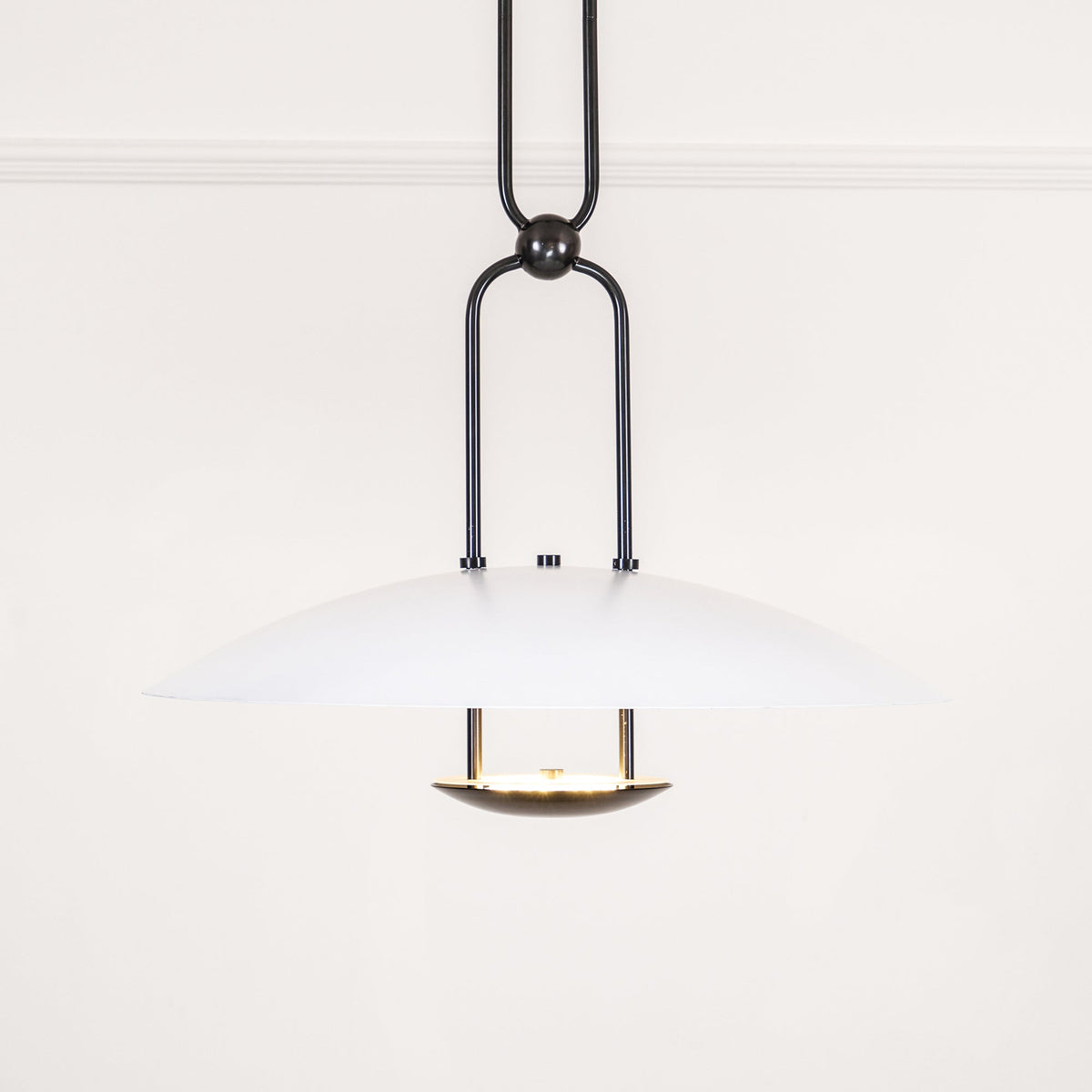 Orialette hanglamp van messing met goudkleurige afwerking