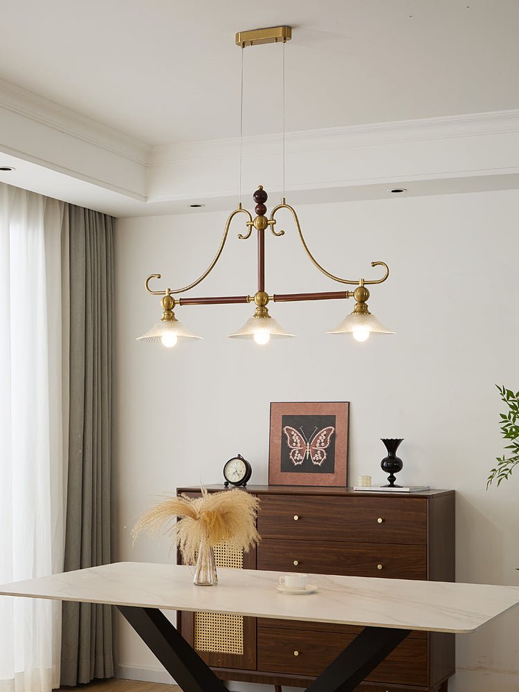 Ivvinisra elegantie Vintage Island Houten hanglamp