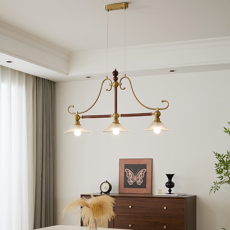 Ivvinisra elegantie Vintage Island Houten hanglamp