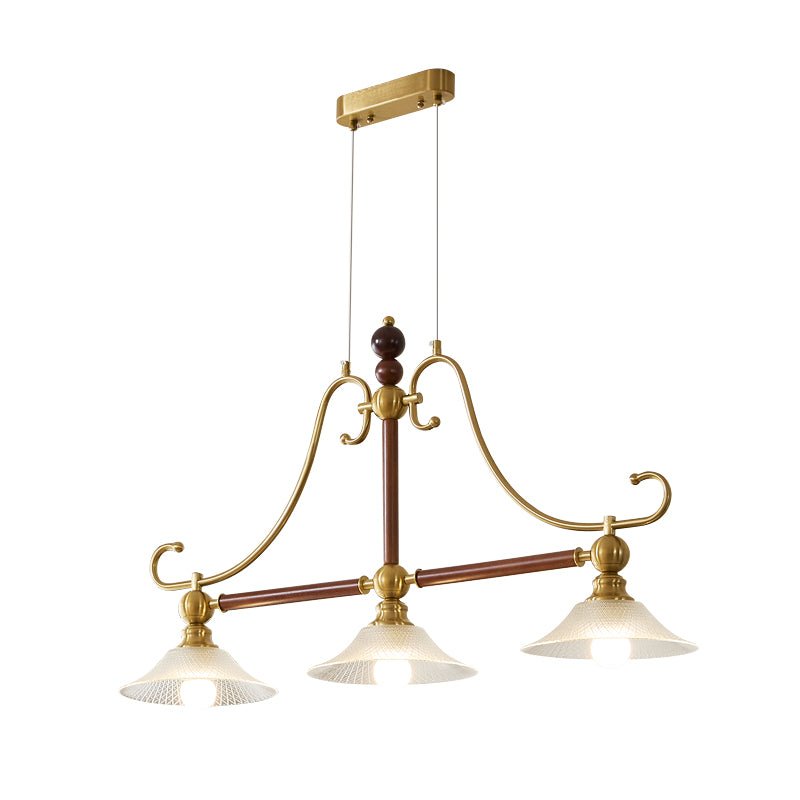 Ivvinisra elegantie Vintage Island Houten hanglamp