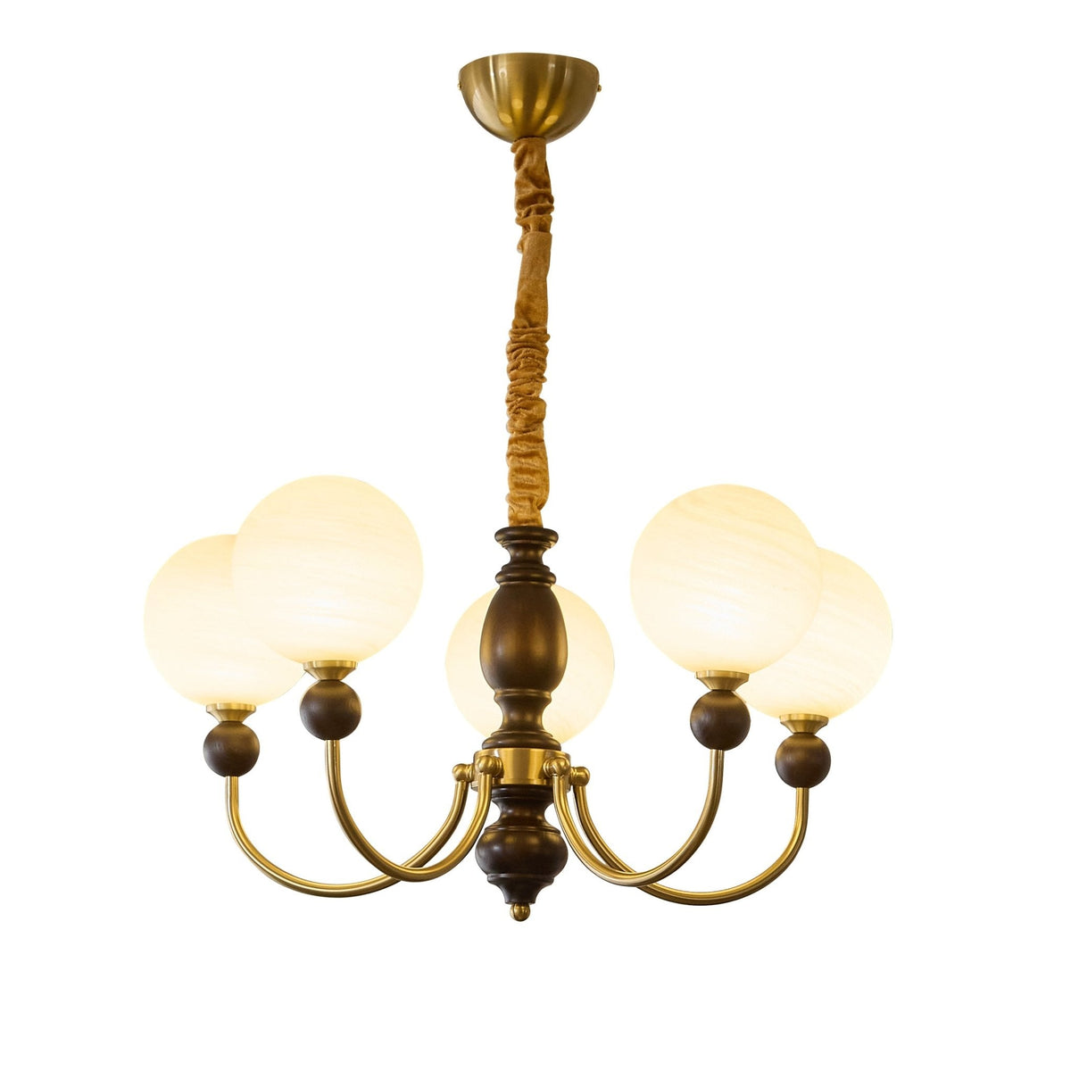 Syvineth Premium Nordic Orbital Houten Kroonluchter