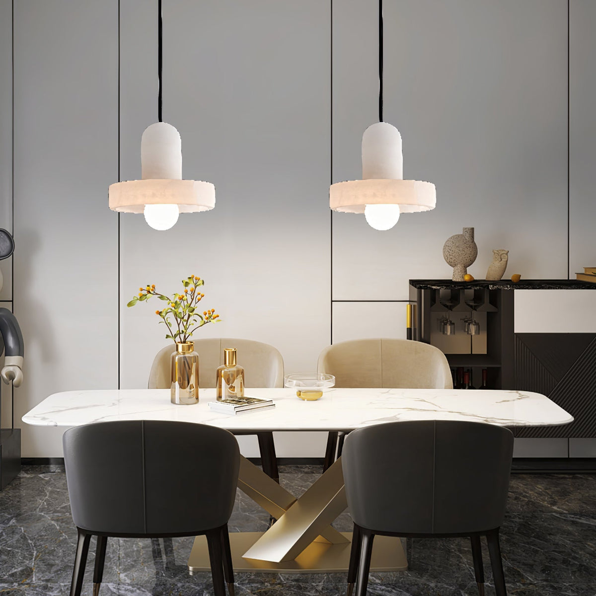 Carrara albasten hanglamp