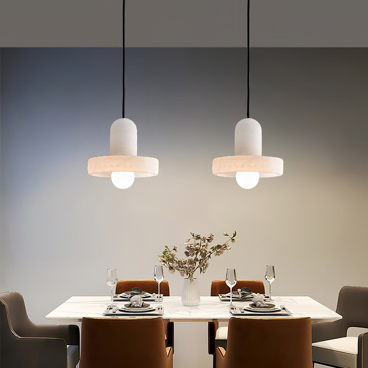 Carrara albasten hanglamp