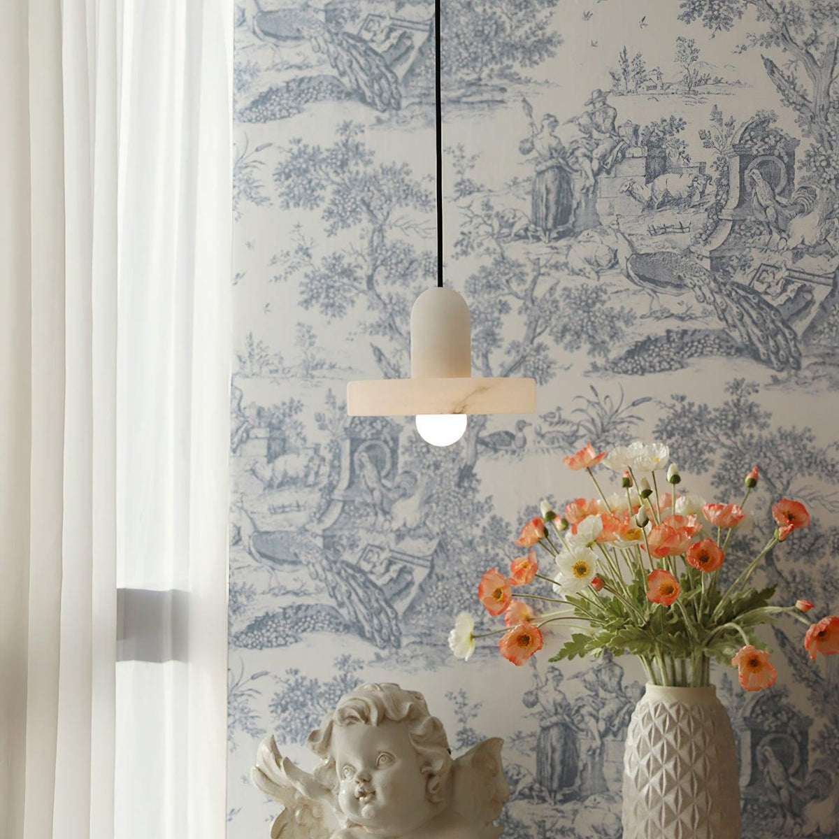 Carrara albasten hanglamp