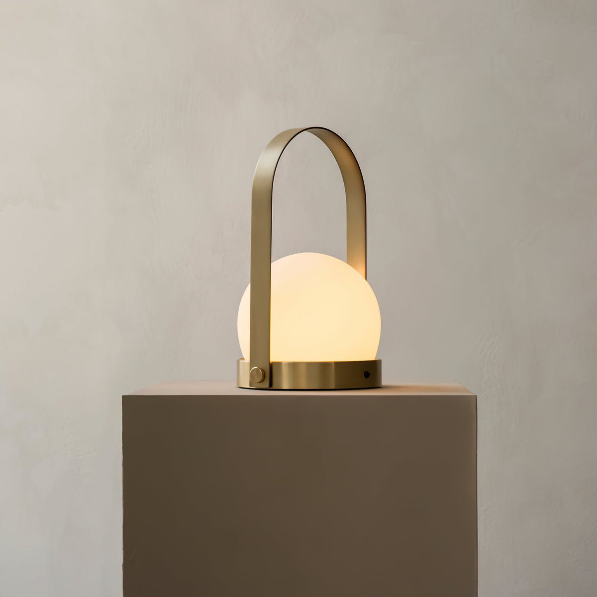 Zenon Minimalistische glazen tafellamp
