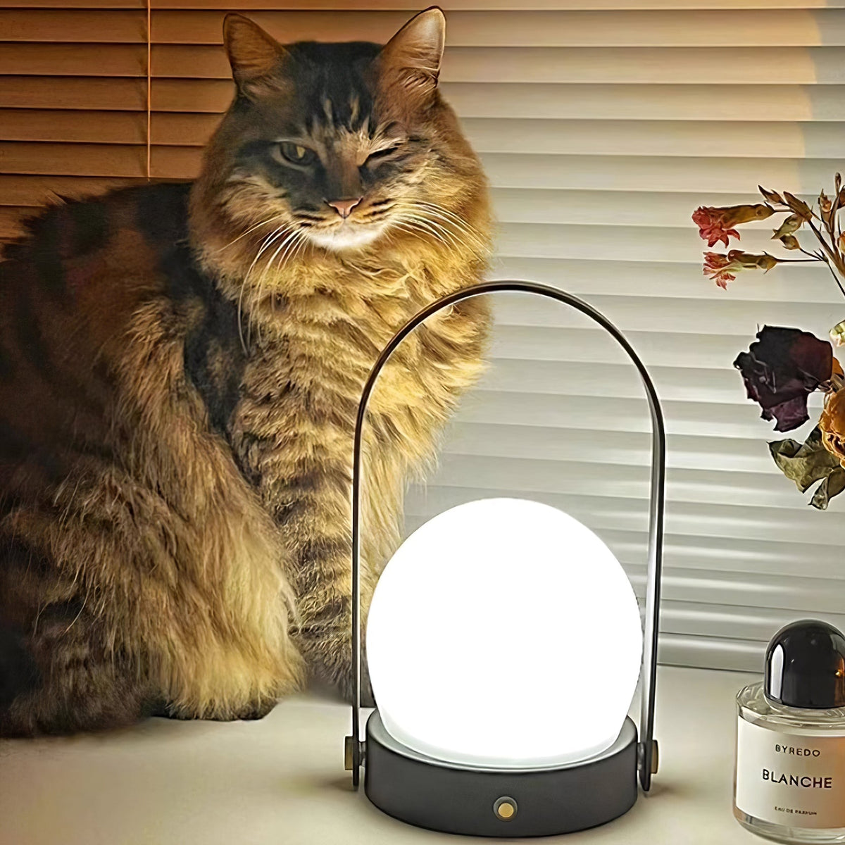 Zenon Minimalistische glazen tafellamp