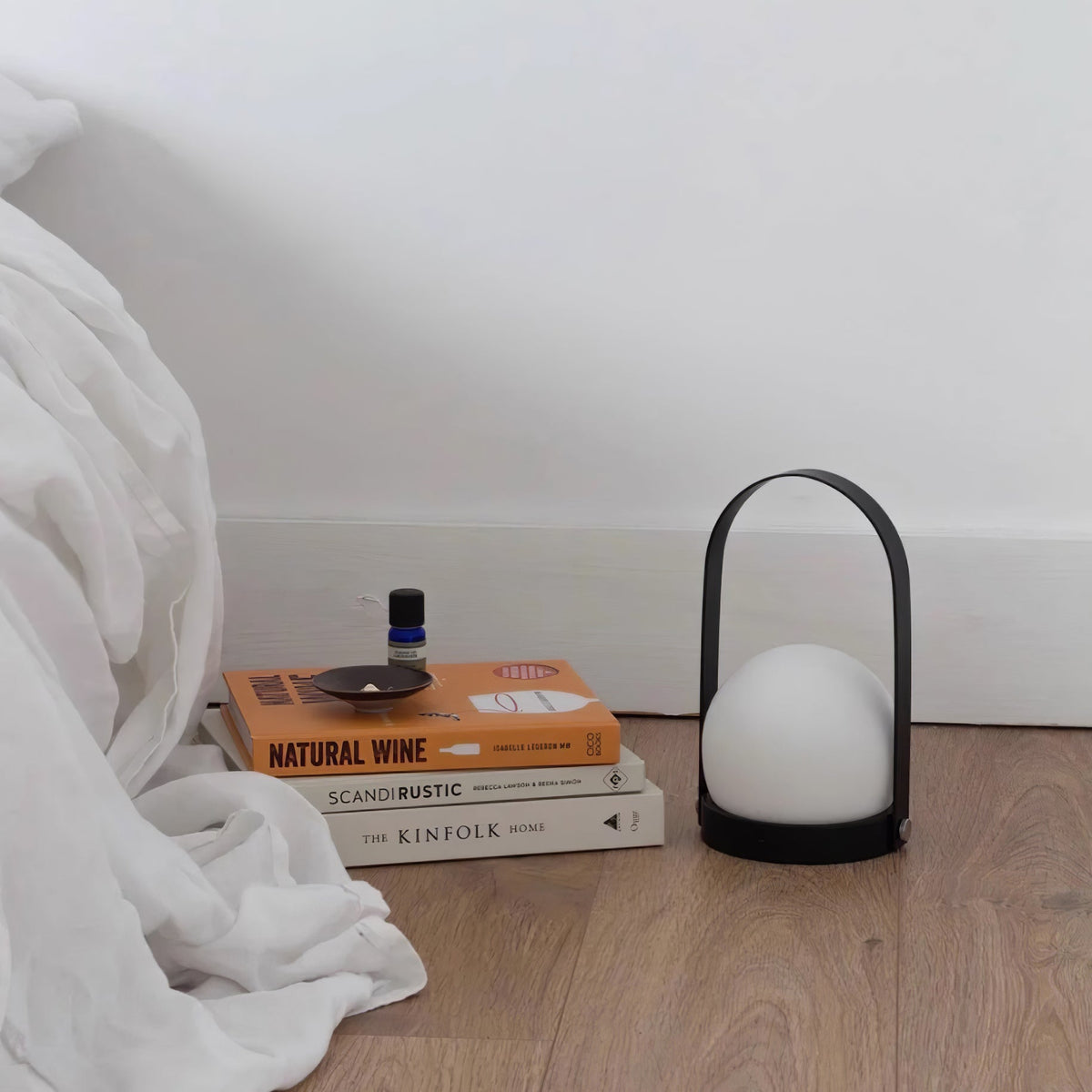 Zenon Minimalistische glazen tafellamp