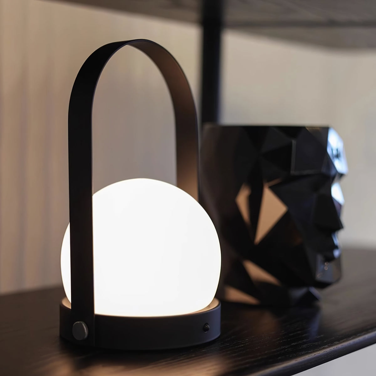 Zenon Minimalistische glazen tafellamp