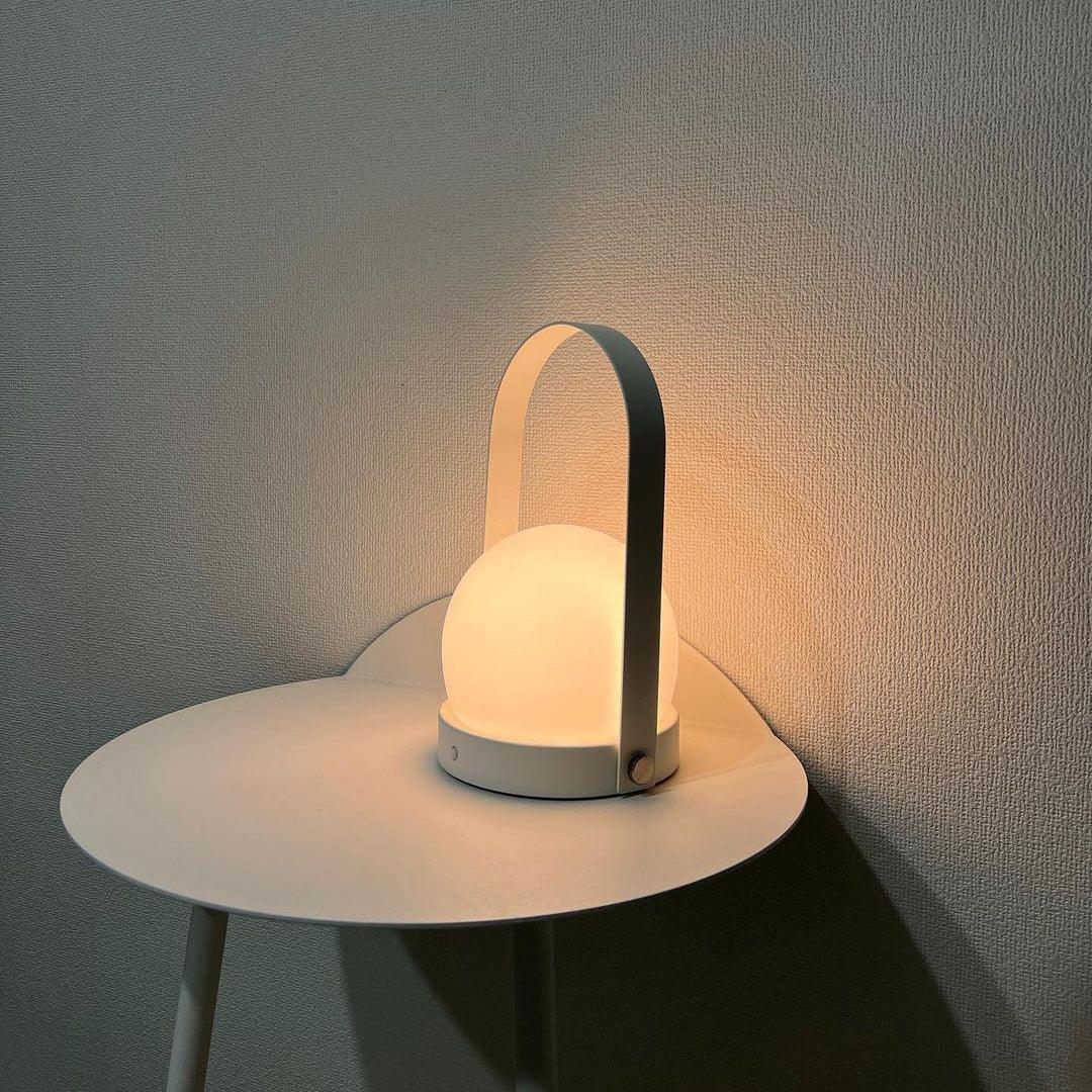 Zenon Minimalistische glazen tafellamp