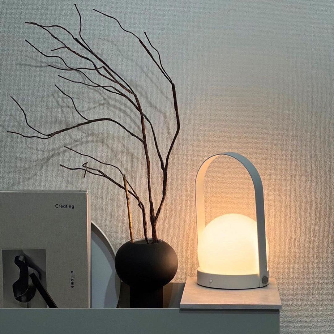 Zenon Minimalistische glazen tafellamp