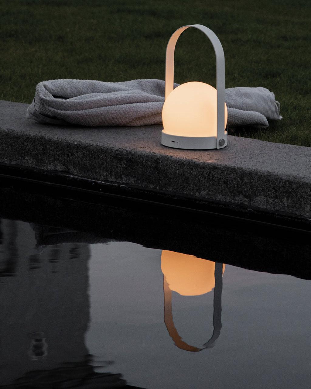Zenon Minimalistische glazen tafellamp