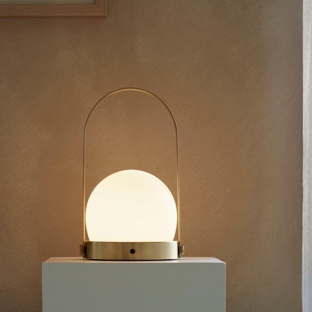 Zenon Minimalistische glazen tafellamp