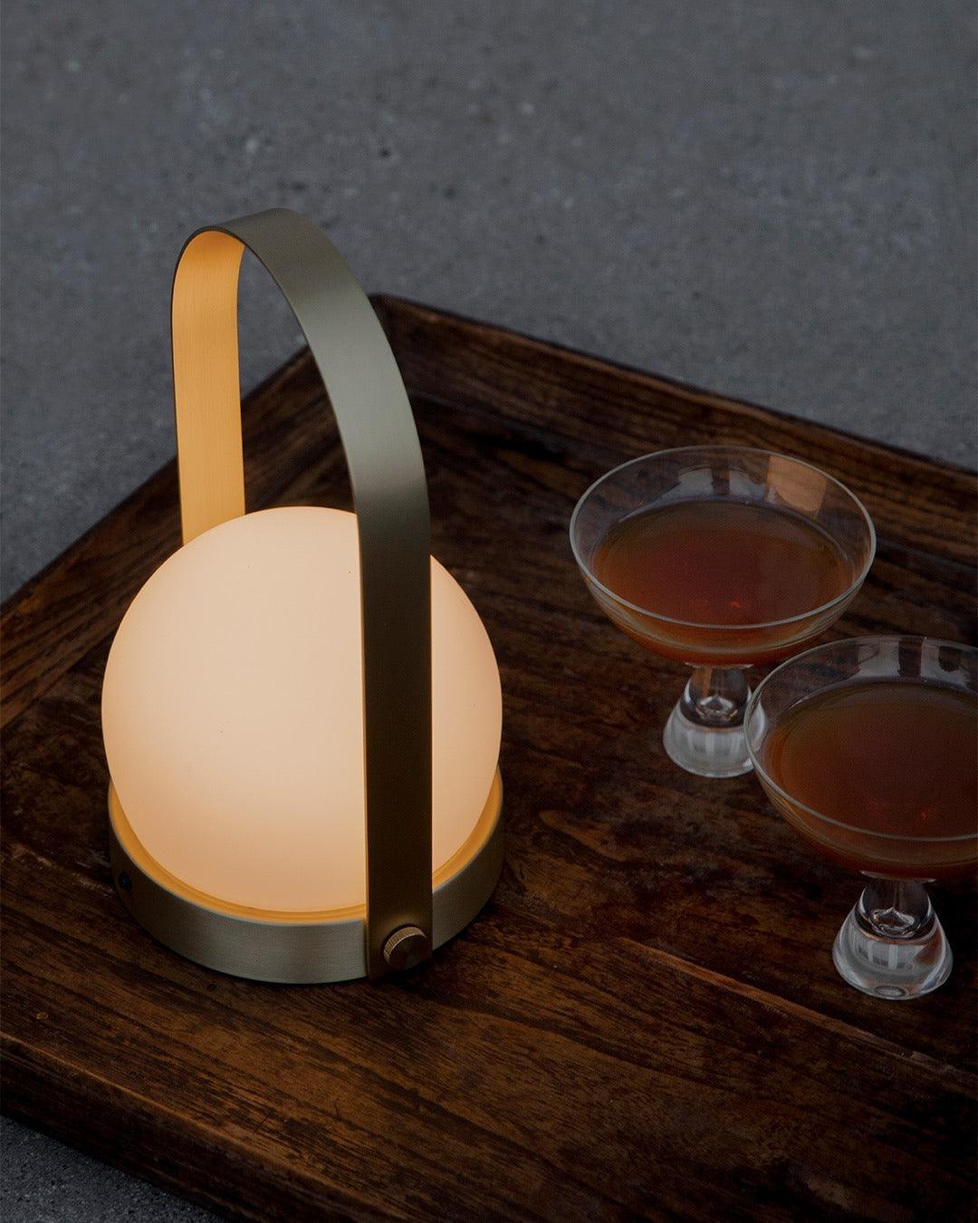 Zenon Minimalistische glazen tafellamp