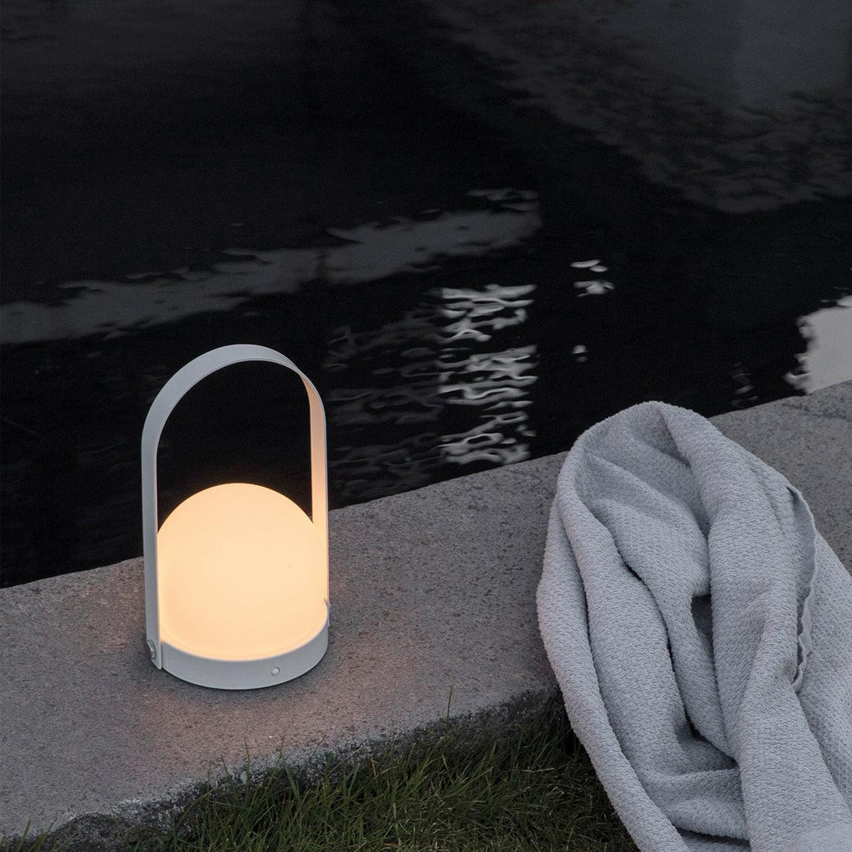 Zenon Minimalistische glazen tafellamp