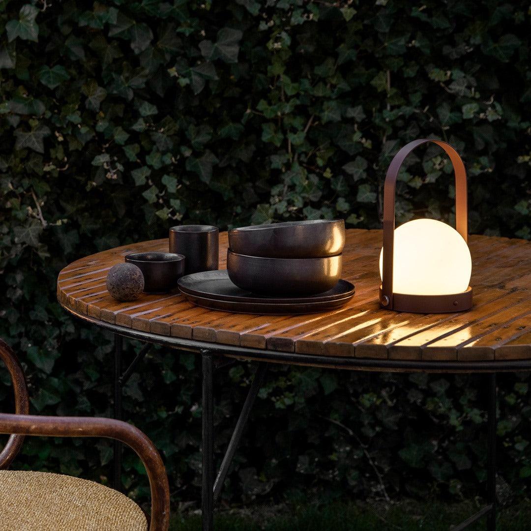 Zenon Minimalistische glazen tafellamp