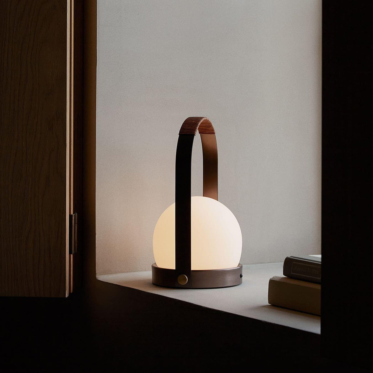 Zenon Minimalistische glazen tafellamp