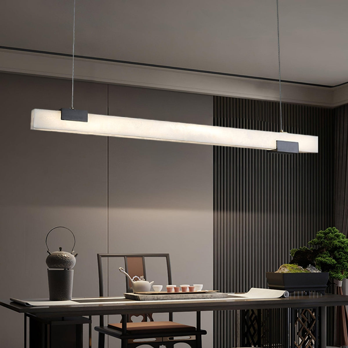 Mivel Minimalistische hanglamp van albast
