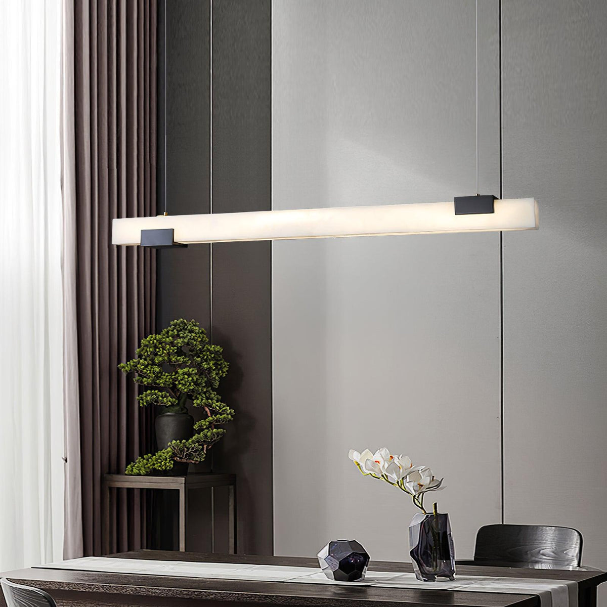 Mivel Minimalistische hanglamp van albast