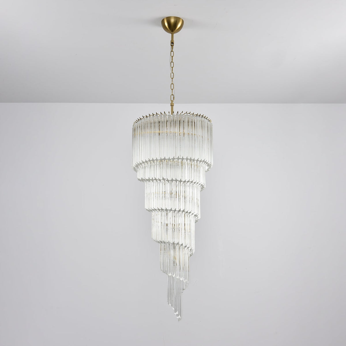 Paisley kroonluchter met helder glas