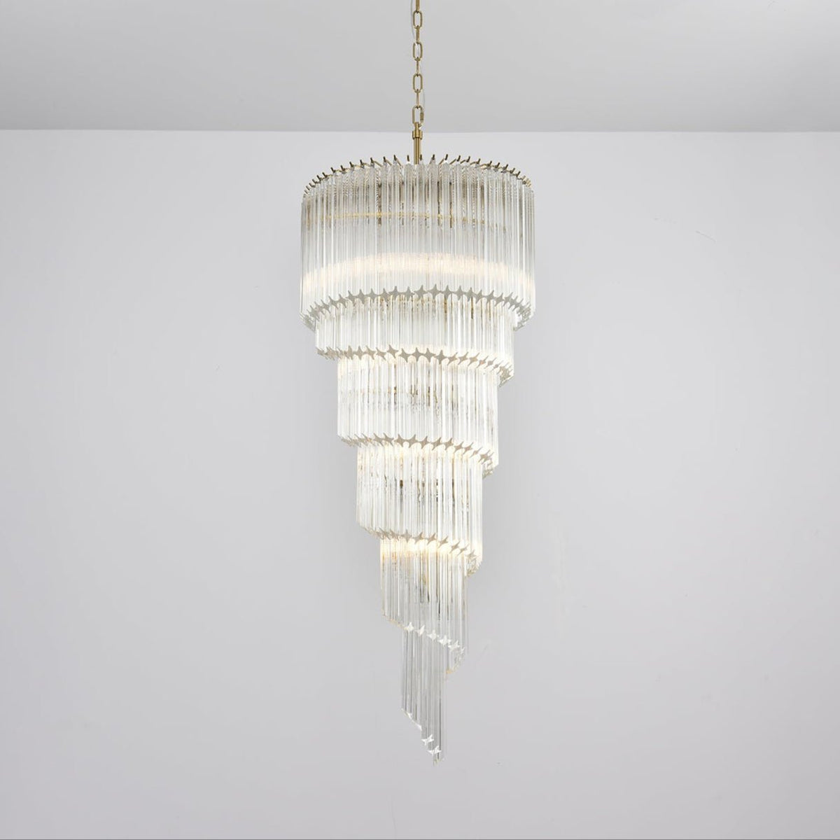 Paisley kroonluchter met helder glas