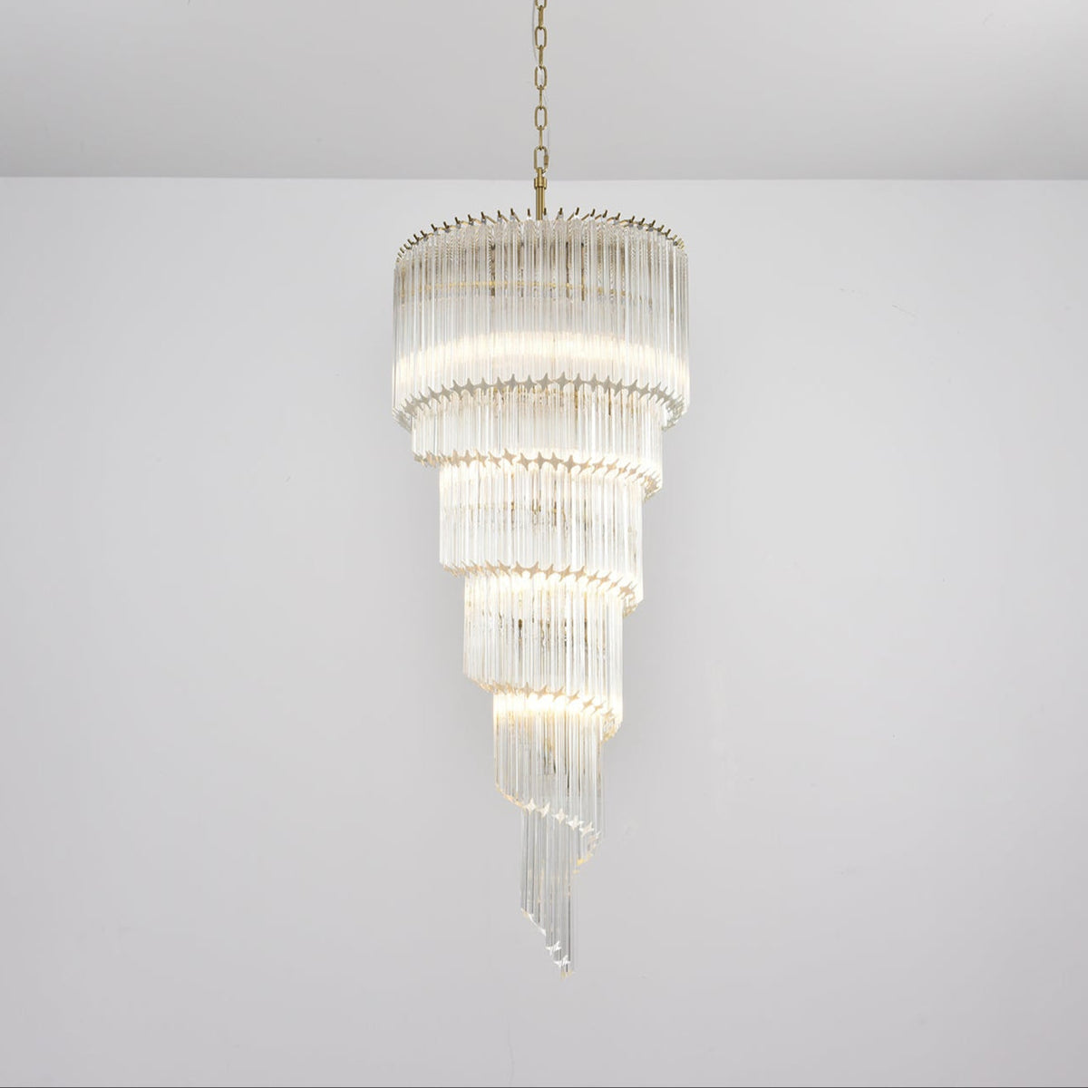 Paisley kroonluchter met helder glas