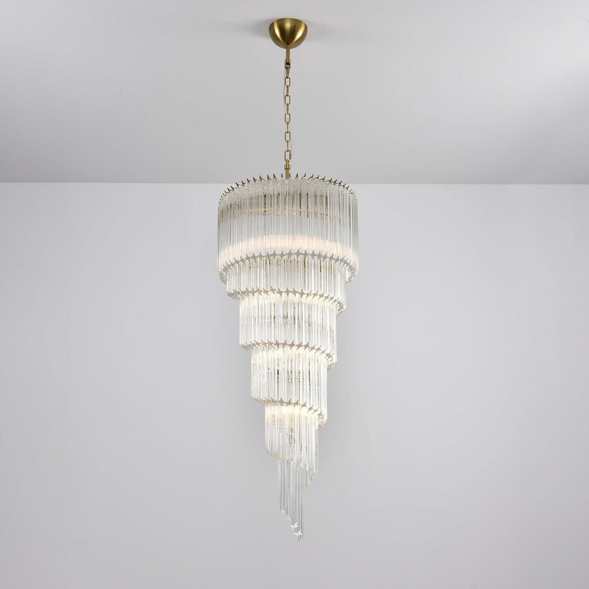 Paisley kroonluchter met helder glas