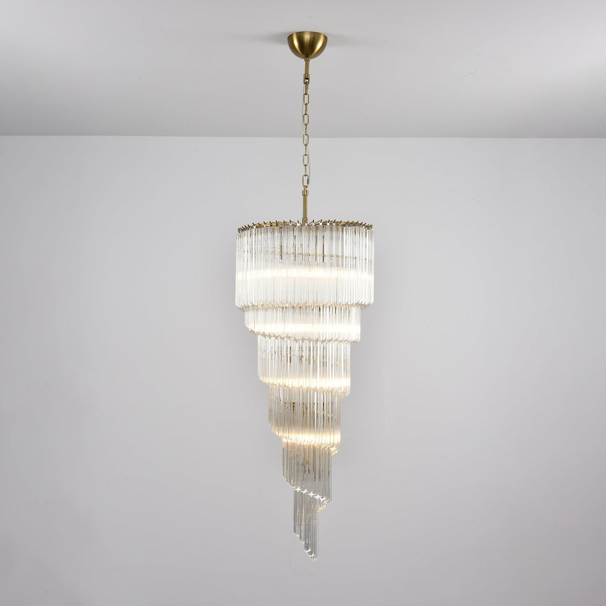 Paisley kroonluchter met helder glas