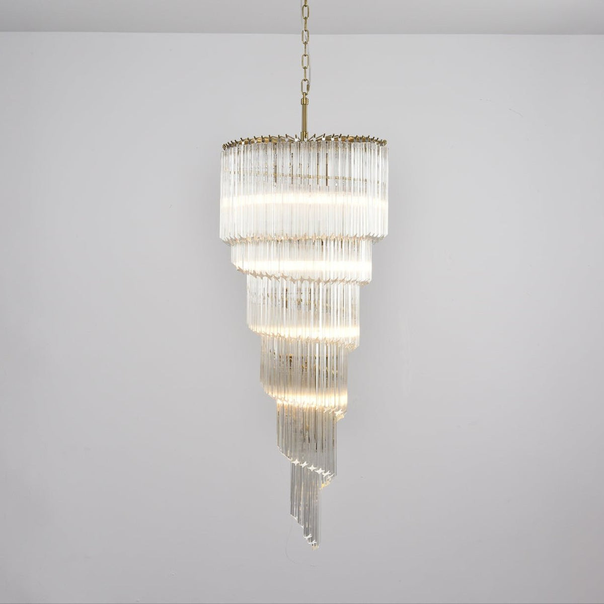 Paisley kroonluchter met helder glas