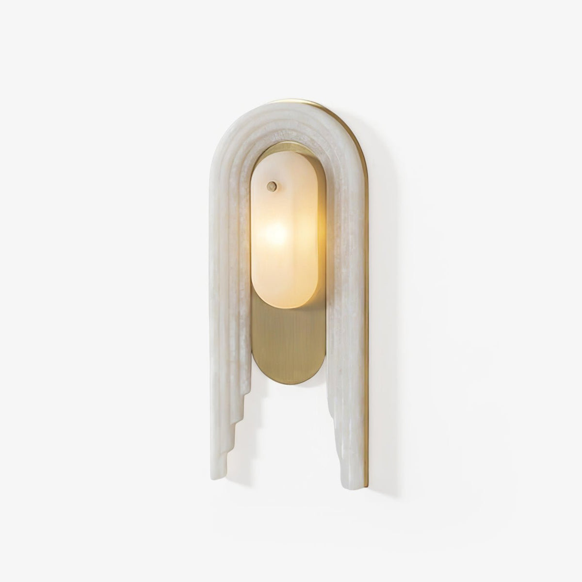 Sytalion Arch goudkleurige afwerking albasten wandlamp