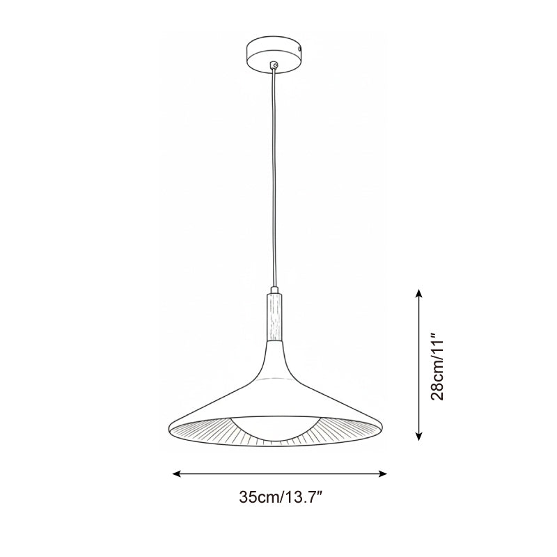 Houten hanglamp