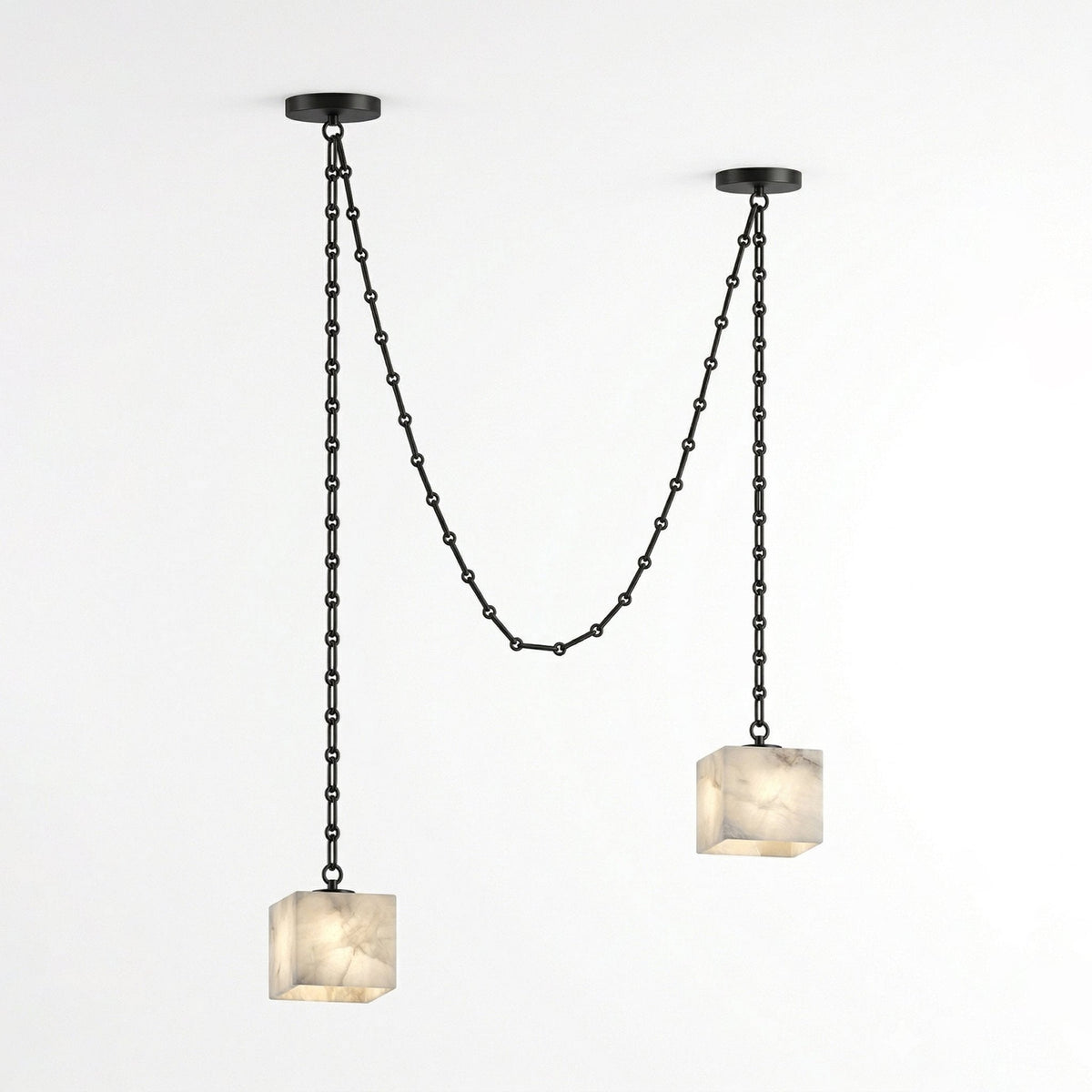 Octavian Cascade Chain Cube Kroonluchter