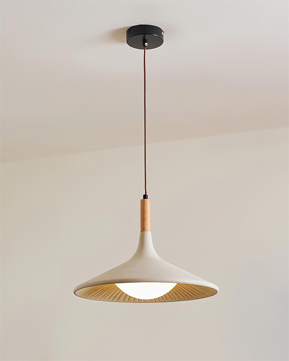Houten hanglamp